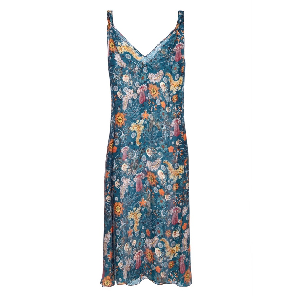 Lake Studio Rolled Floral Midi Dress